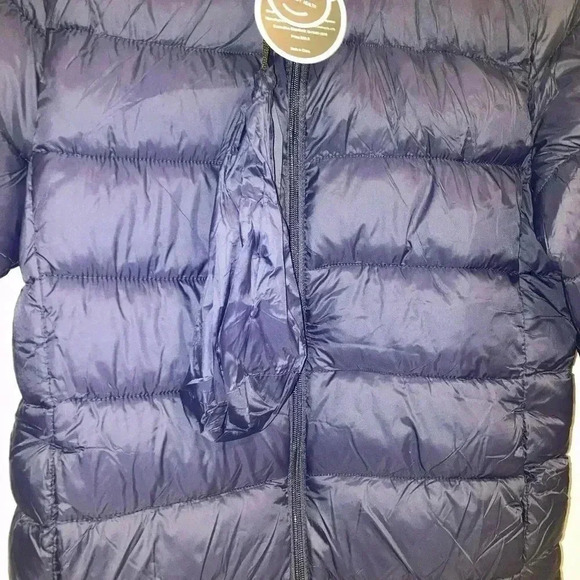 New Cecorc Boy’s Puffer Jacket Coat Dark Blue Size 10-12 NWT - Picture 8 of 10
